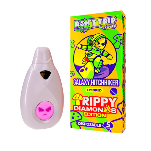 Trippy Diamonds Mushroom Vape: Galaxy Hitchhiker (HYBRID) - 5 Pack Box