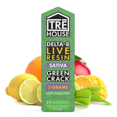 Live Resin Delta 8 Vape Pen – Green Crack 2g Disposable